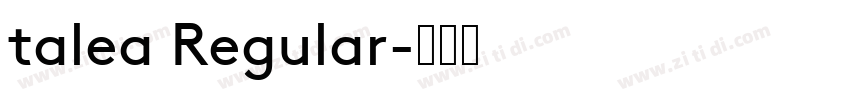 talea Regular字体转换